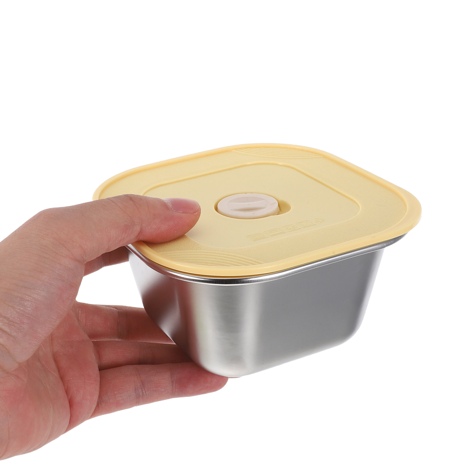 Food Prep Snacks - 3個セット ステンレス製スナック容器 積み重ね可能 漏れ防止 サラダドレッシングソースジャー シリコン蓋