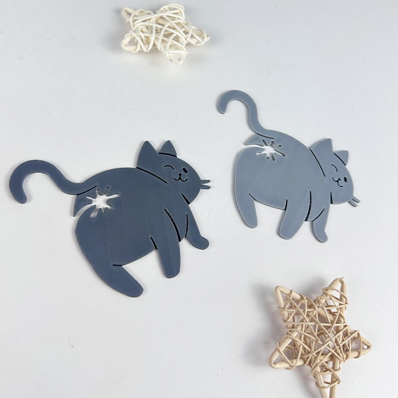 Food Packed Snacks - 2個パック 3D猫のお尻型パン袋クリップ、猫好きのためのスナックシーリングクリップ、食品保存用の斬新なキッチンガジェット