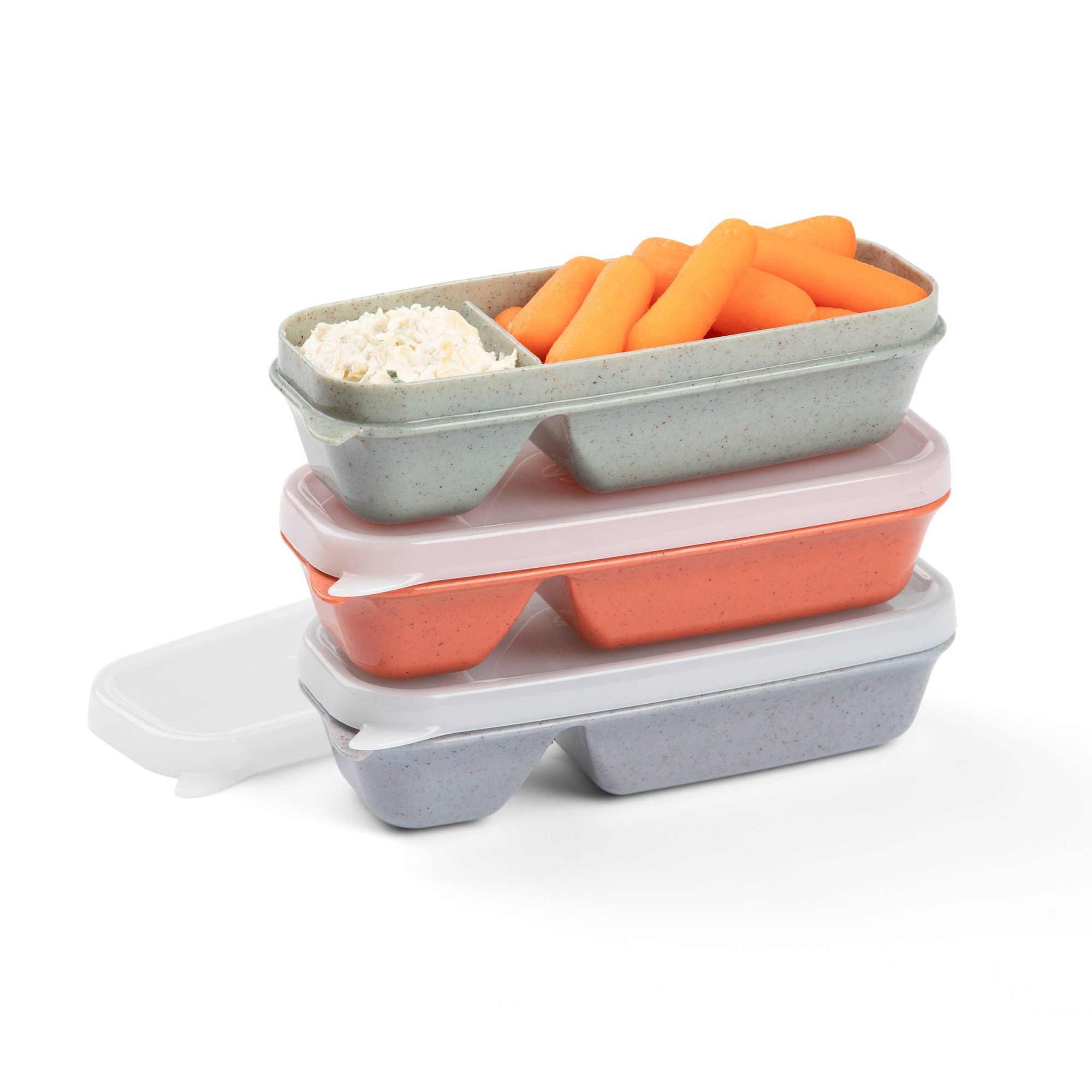 漏れ防止スナック＆ディップ食品保存容器、しっかり密閉できる蓋 - Food Prep Snacks のレビューと価格
