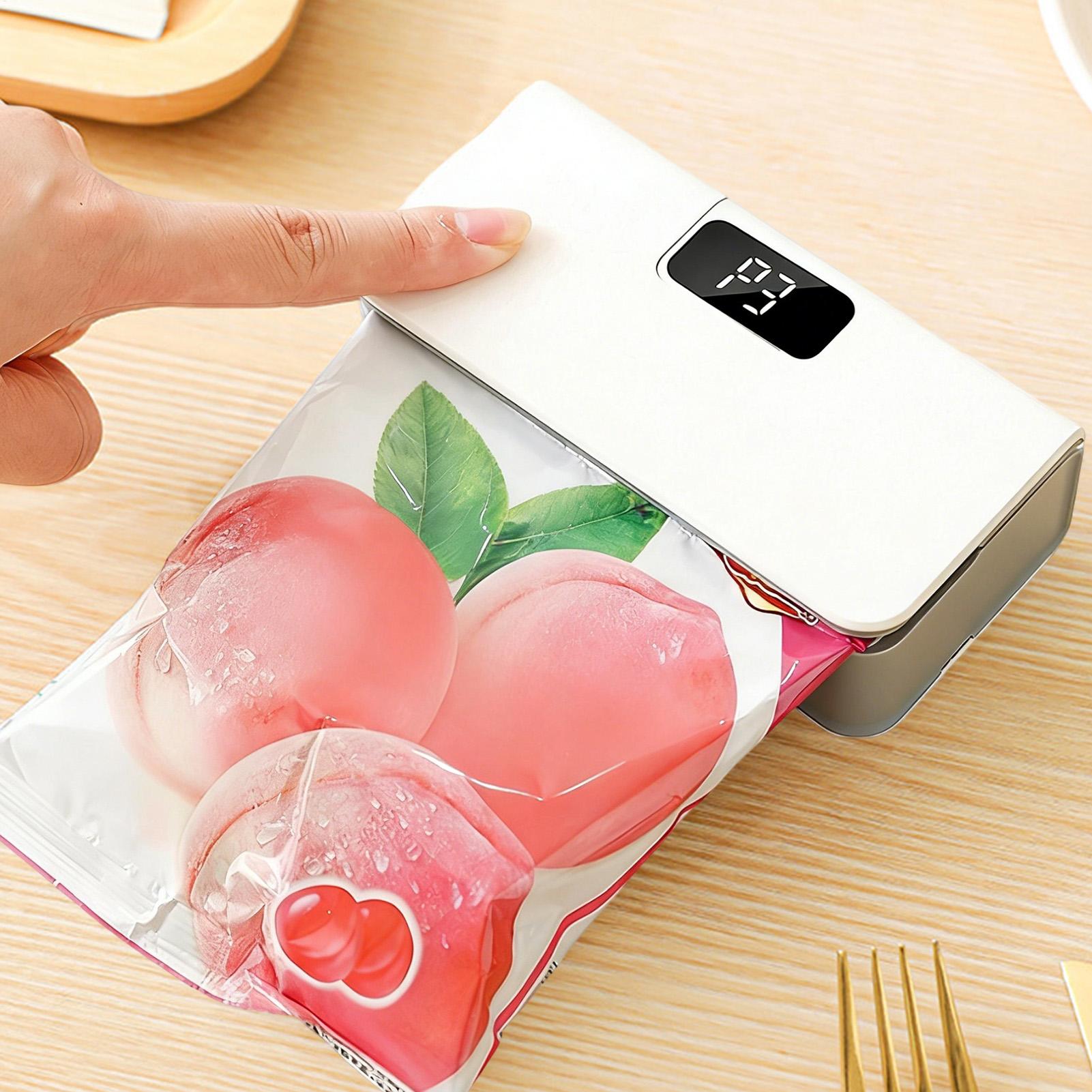 ミニバッグシーラー LEDディスプレイ搭載 ポータブル 6段 - Food Prep Snacks のレビューと価格