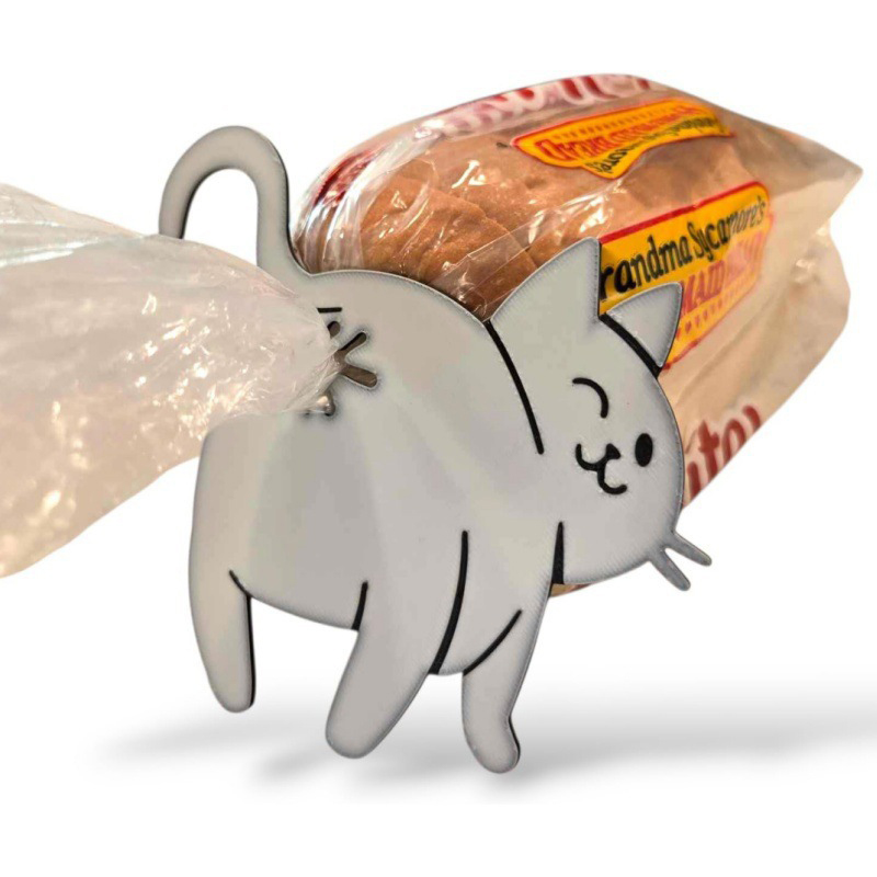2個パック 3D猫のお尻型パン袋クリップ、猫好きのためのスナ - Food Packed Snacks のレビューと価格