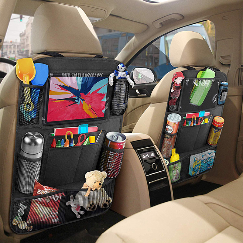 子供用車後部座席オーガナイザー、後部座席収納キックマットプロ - Food Snacks For Kids のレビューと価格