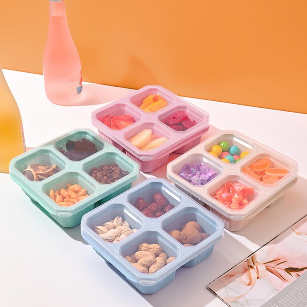 スナックコンパートメントボックス 4個セット 4つのコンパー - Food Prep Snacks のレビューと価格