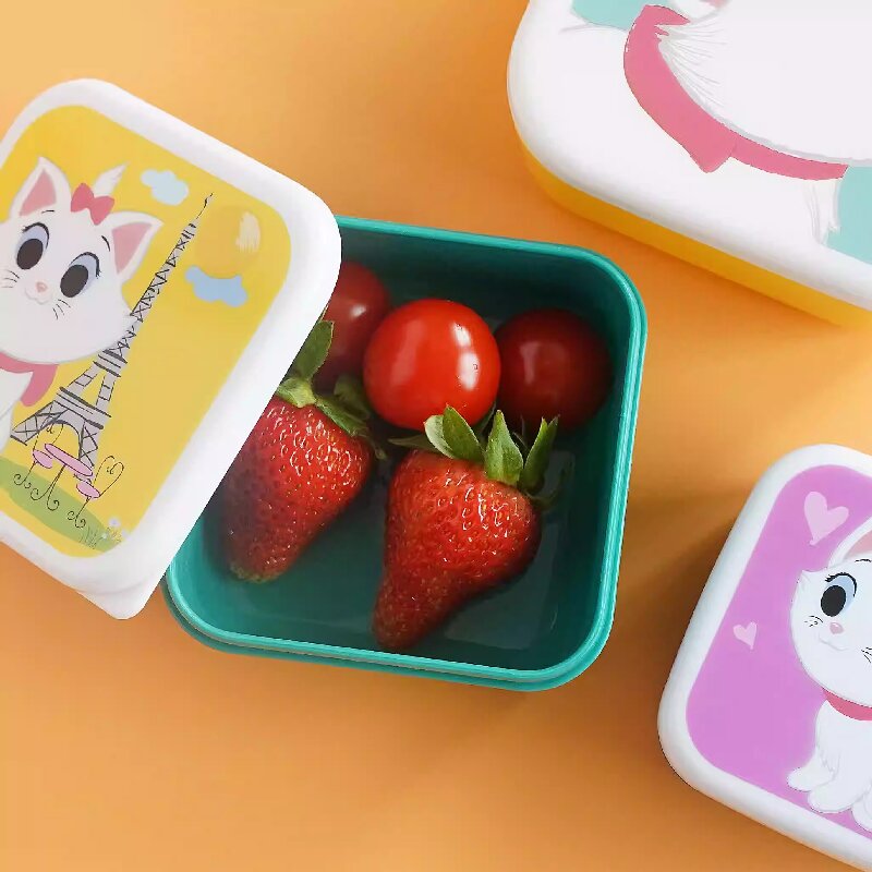 かわいい漫画の動物柄弁当箱子供のポータブルフルーツボックス子 - Food Snacks For Kids のレビューと価格