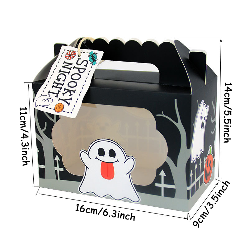 3/6 個ゴーストパンプキン猫キャンディハンドバッグ子供子供 - Food Snacks For Kids のレビューと価格