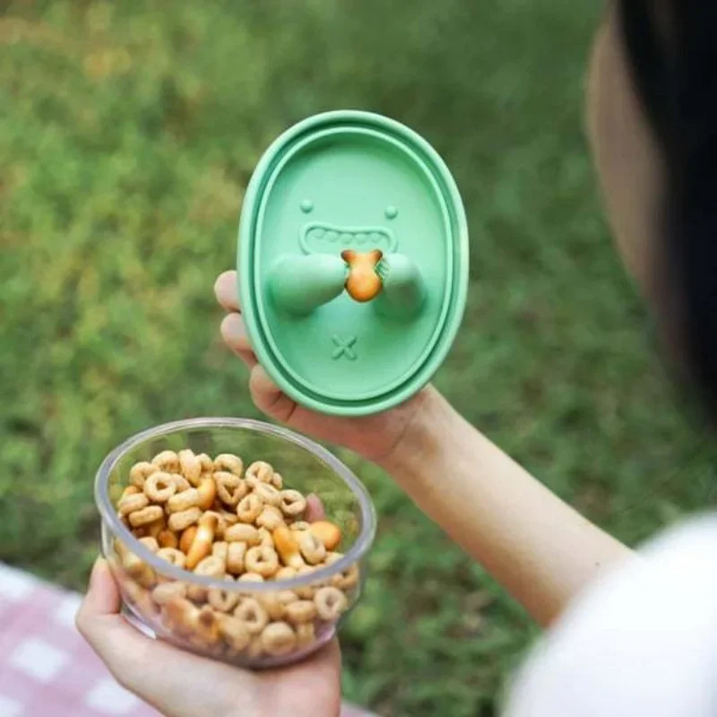 手を清潔に保つシリコン蓋付きランチボックスポータブルキャンプ - Food Snacks For Camping のレビューと価格