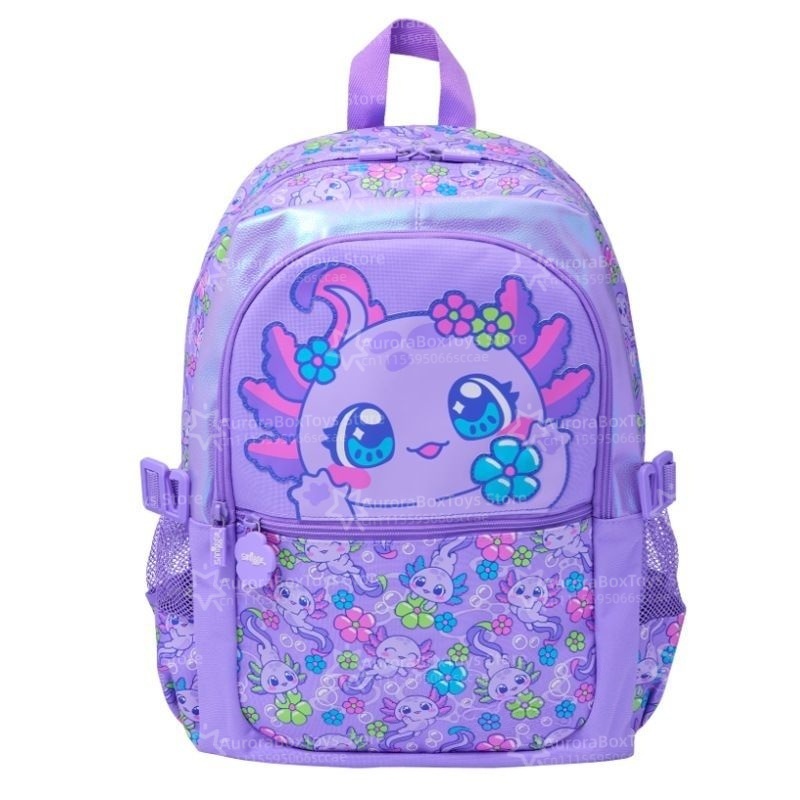 かわいい紫色のアホロトル子供用バックパックセット 大容量スク - Food Snacks For Kids のレビューと価格
