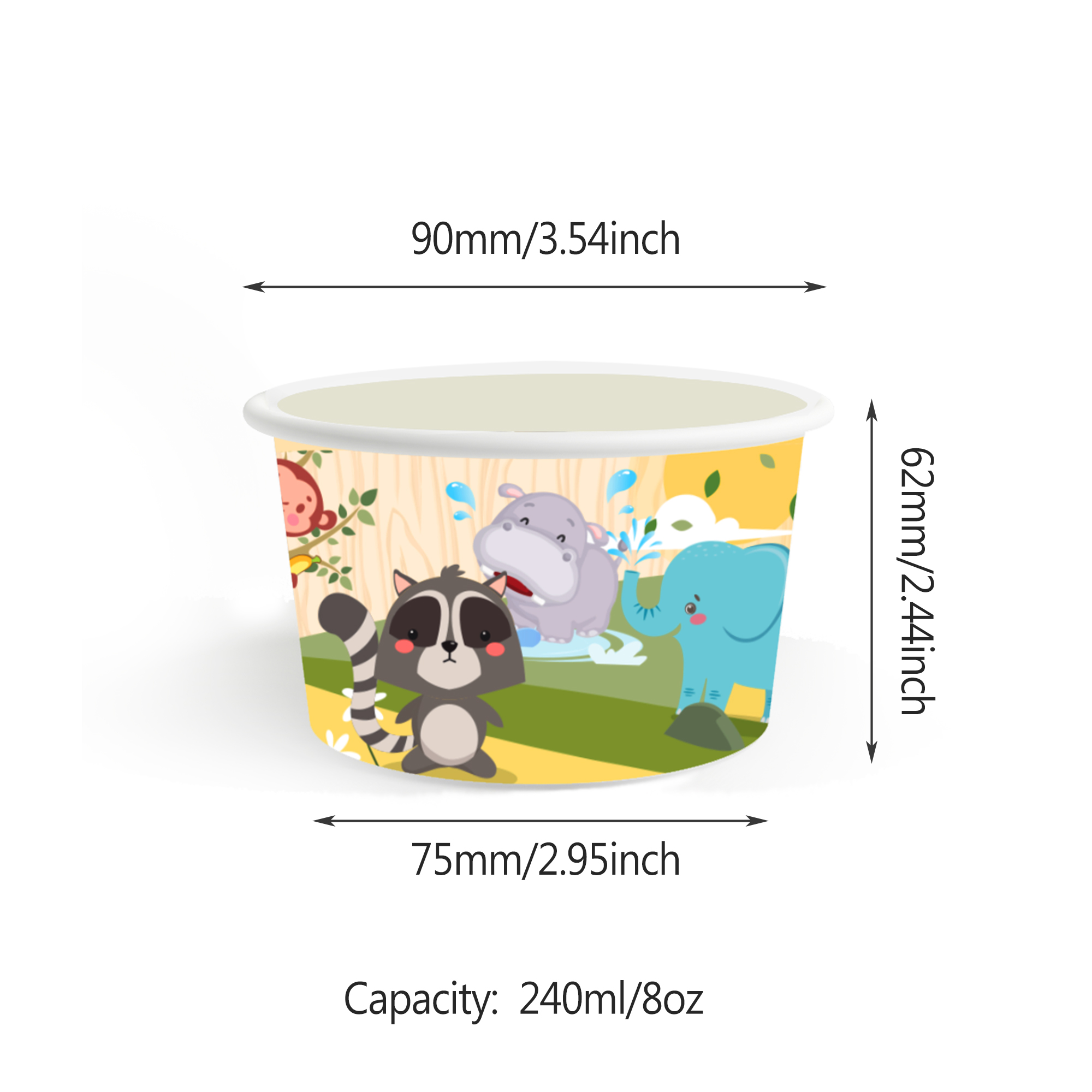 8/12/24/32 個ジャングル動物アイスクリームスナック - Food Snacks For Kids のレビューと価格